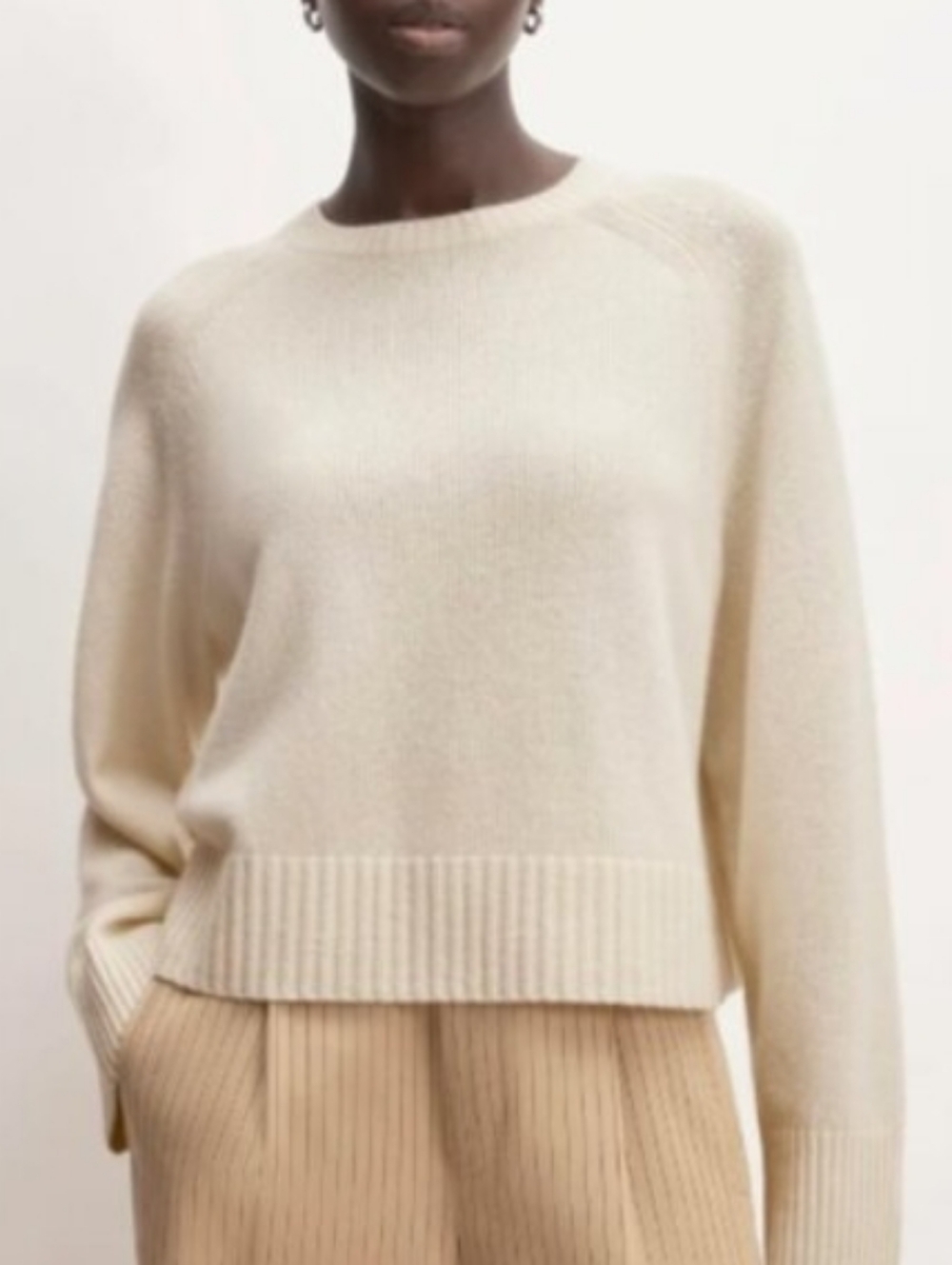 Everlane The Boxy Crew Cashmere Sweater sz XS